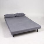 Outlet - Una Double Sprung Sofa Bed - Grey - Velvet - Image 9