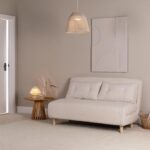 Una 2 Seater Double Sofa Bed - White Teddy - Image 7