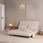 Una 2 Seater Double Sofa Bed - White Teddy - Image 10