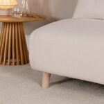 Una 2 Seater Double Sofa Bed - White Teddy - Image 8