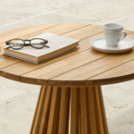 Outlet - Willow Wooden Garden Coffee Table - White Acacia - Image 4