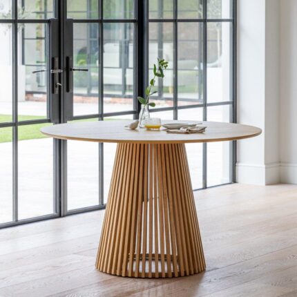 Outlet - Willow Round Dining Table - Pale Oak