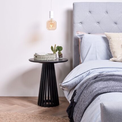 Willow Side Table - Stained Black