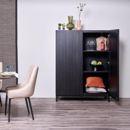 Outlet - Willow Tall Cabinet - Black