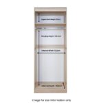 Geo Panelled 2 Door Wardrobe - Image 9