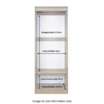 Moreno Rustic Oak 2 Door 2 Drawer Double Wardrobe - Image 4