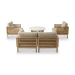 Amira 4 Seater Lounging Set with Coffee Table - Image 4