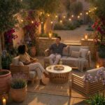 Amira 4 Seater Lounging Set with Coffee Table - Image 3