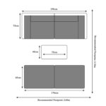 Rattan Multipositional Lounge Set with Console - Image 17
