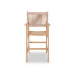 Roma FSC Bar Set 100cm High Table With 4 Rope Bar Stools - Image 9