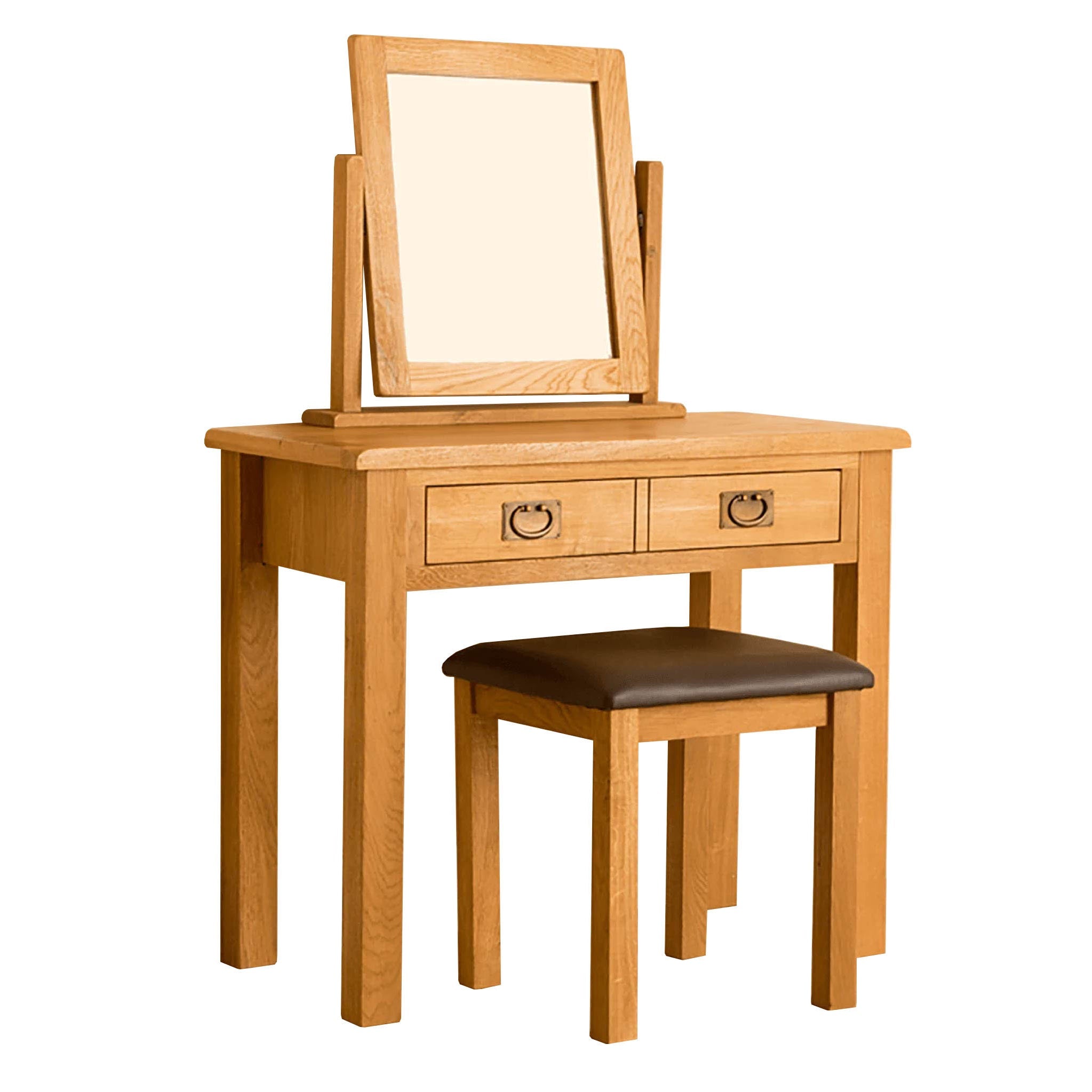 G1188-lanner-oak-dressing-table-set-roseland-furniture-6a Lanner Oak Dressing Table Set - Image 1