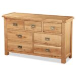 Zelah Oak 3 over 4 Chest of Drawers - Image 6