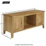 Alba Oak Large 120cm TV Stand - Image 13