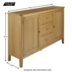 Alba Oak Large Sideboard - Image 11