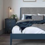 Stirling Blue 3 Drawer Bedside Table - Image 2