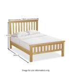 Lanner Oak Bed Frame - Image 6