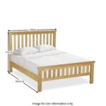 Lanner Oak Bed Frame - Image 8