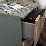 Jago Slatted Effect 3 Drawer Bedside Table - Image 10