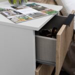 Jago Slatted Effect 3 Drawer Bedside Table - Image 17