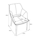 Jowan Brushed Velvet Dining Chair - Image 18