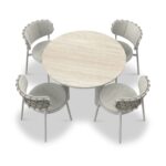 Koko 4 Seater Dining Table & Chairs - Image 6