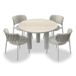 Koko 4 Seater Dining Table & Chairs - Image 4