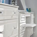 Kinsley White Gloss 3 Drawer Deep Chest - Image 5