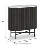 Milo Mango & Marble Fluted Mini Sideboard - Image 6