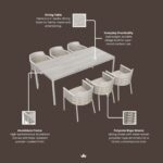 Olma 6 Seater Dining Table Set & Chairs - Image 7
