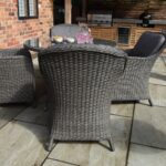 Paris 4 Seat 110cm Lux Rattan Dining Set - Image 8