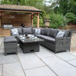 Paris Rattan Lounge Dining Set with Rise and Fall Table - Image 2