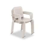 Porto 4 Seater Round Dining Set - Image 9