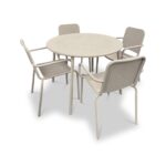 Porto 4 Seater Round Dining Set - Image 8