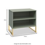 Hudson 2 Open Shelf Bedside Table - Image 10