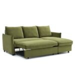 Thalia Velvet Corner Sofa Bed - Image 26