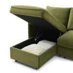 Thalia Velvet Corner Sofa Bed - Image 35
