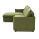 Thalia Velvet Corner Sofa Bed - Image 38