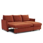 Thalia Velvet Corner Sofa Bed - Image 5