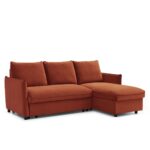 Thalia Velvet Corner Sofa Bed - Image 4
