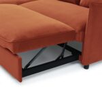 Thalia Velvet Corner Sofa Bed - Image 8