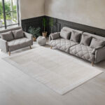Monroe Soft Textured Geometric Design Rug - Image 2