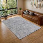 Kendrick Soft Textured Geometric Design Rug - Image 2