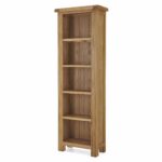 Zelah Oak Narrow Bookcase - Image 4