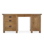 Zelah Oak Large Computer Desk