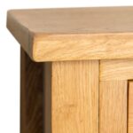 Surrey Oak Console Table with Baskets - Image 10