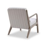 Avery Whitewashed Frame Chenille Stripe Chair - Image 4