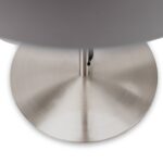 Elin Brushed Silver & Steel Grey Table Lamp - Image 3