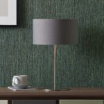 Elin Brushed Silver & Steel Grey Table Lamp - Image 2