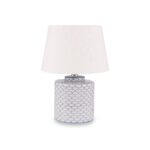 Demetri Grey and Blue Detail Ceramic Table Lamp