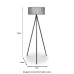 Rabanne Antique Wood Slat Tripod Floor Lamp - Image 6